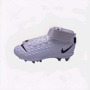 Nike Force Savage Pro 2 Mid White Football Cleats AH4000-100 Men's Size 10.5
